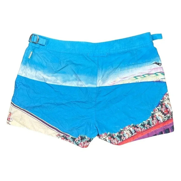 Orlebar Brown Whippet Travel Shorts Beach Mural Womens US 6 - Picture 4 of 9